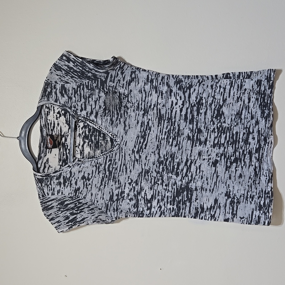 Harley-Davidson Women's Short Sleeve Rhinestone Tee